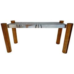 Gorgeous French Modernist Parsons Style Sofa Table