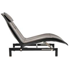 Giorgetti, Leather and Metall Adjustable Longue