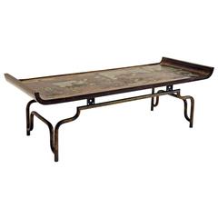 Philip and Kelvin LaVerne Bronze and Pewter Coffee Table 1