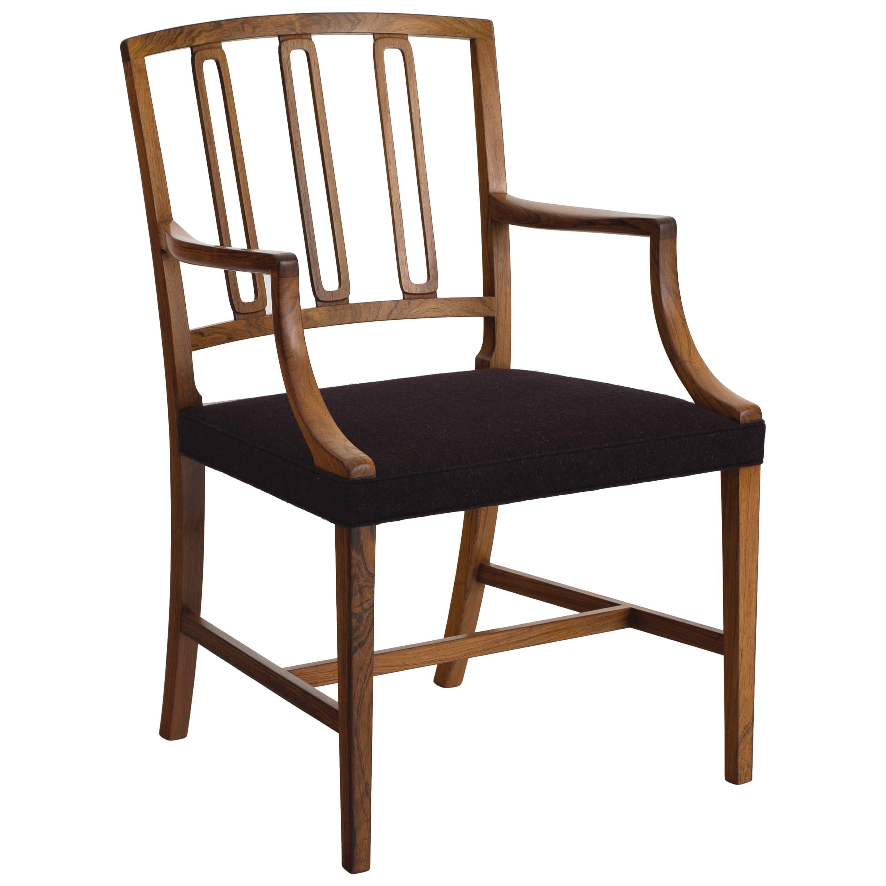 Jacob Kjaer Armchair in Rosewood For Sale