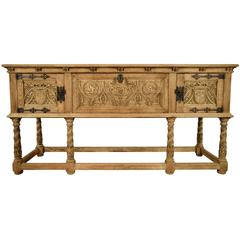 Antique French Spanish Colonial Style Sideboard