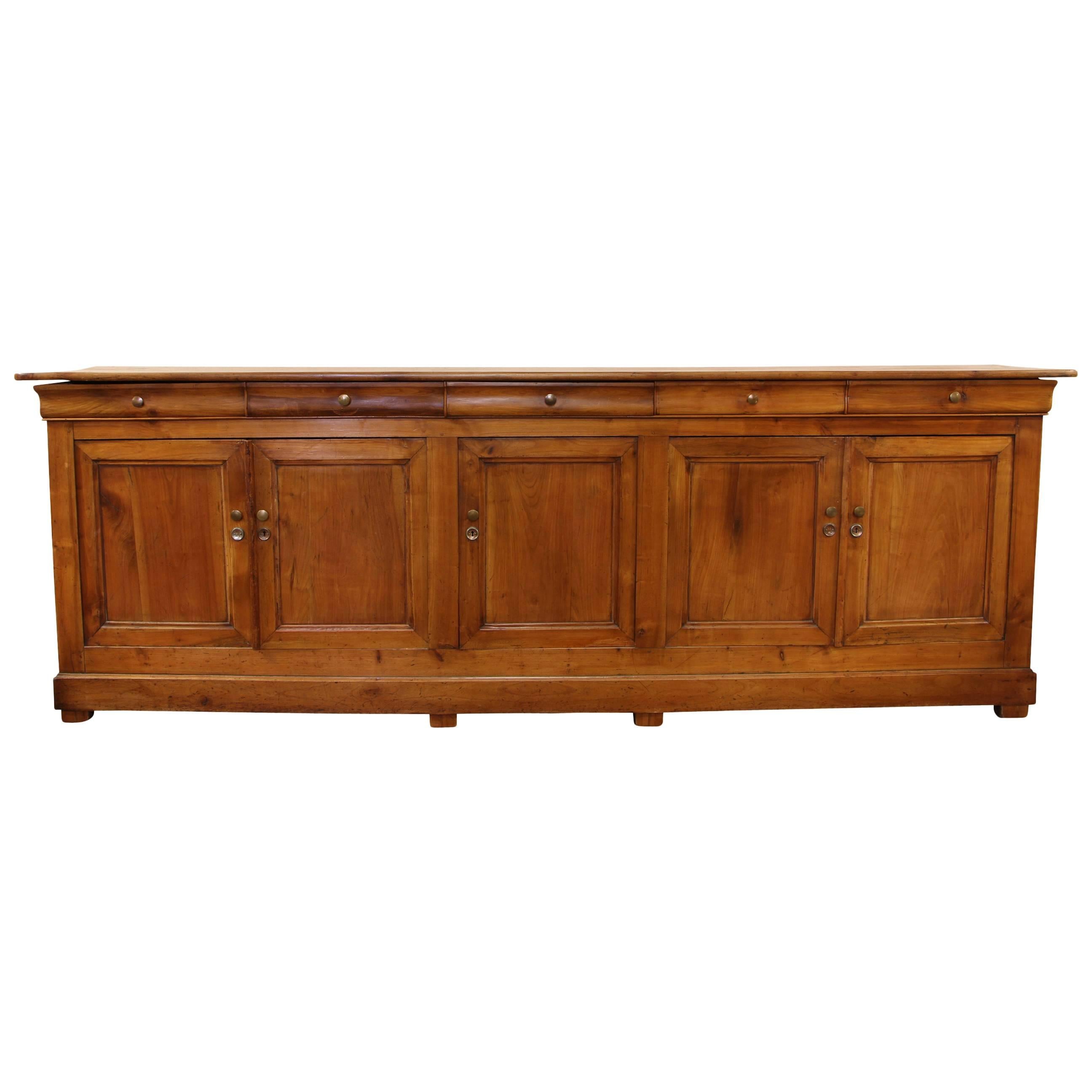 Monumental Antique Louis Philippe French Cherry Server