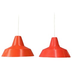 Pair of "Workshop" Lamps by Louis Poulsen, 1960s