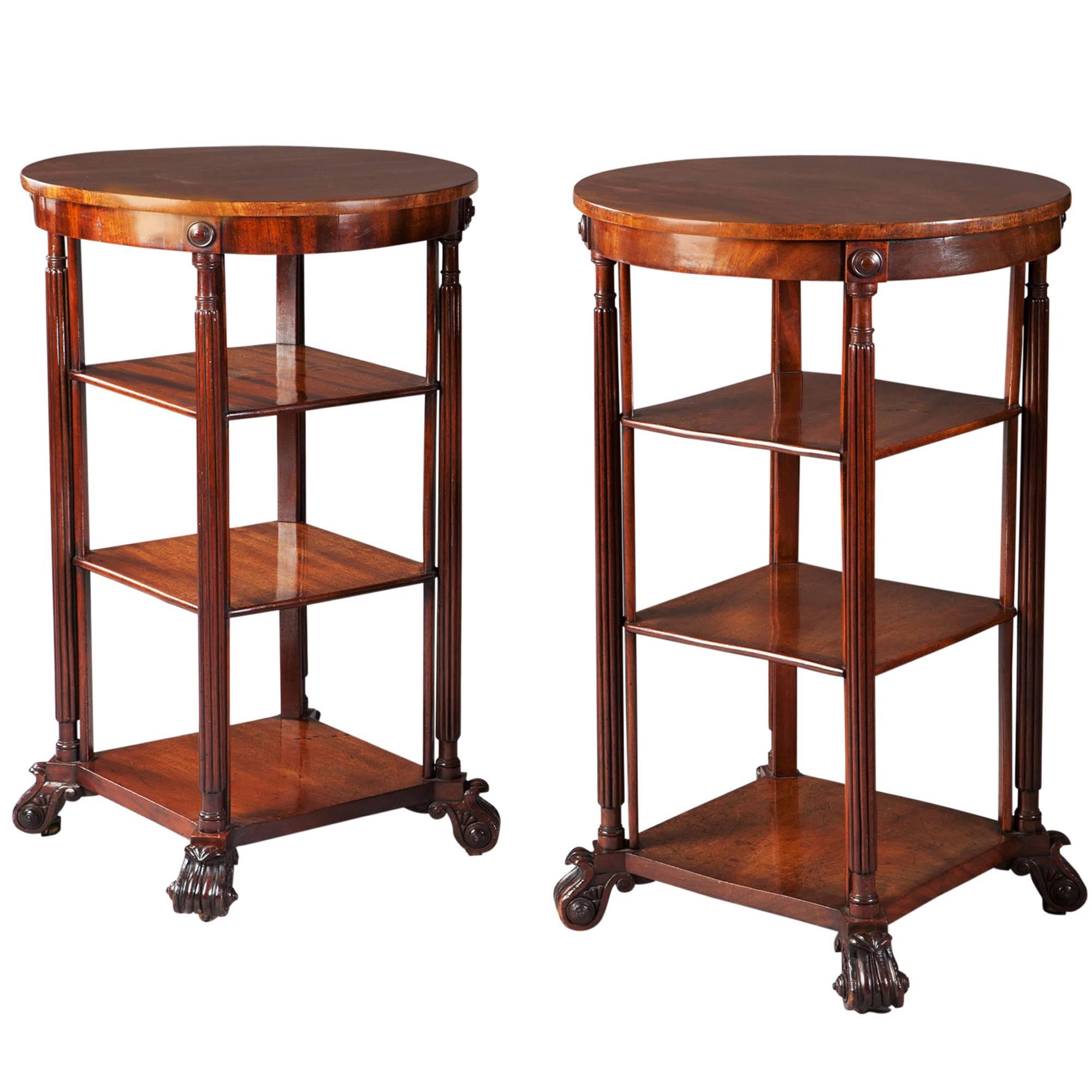 Pair of William IV Gillows Mahogany End Tables