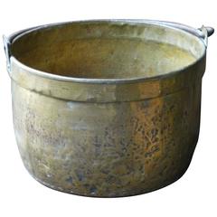 Antique 18th Century Dutch Log Basket or Log Holder