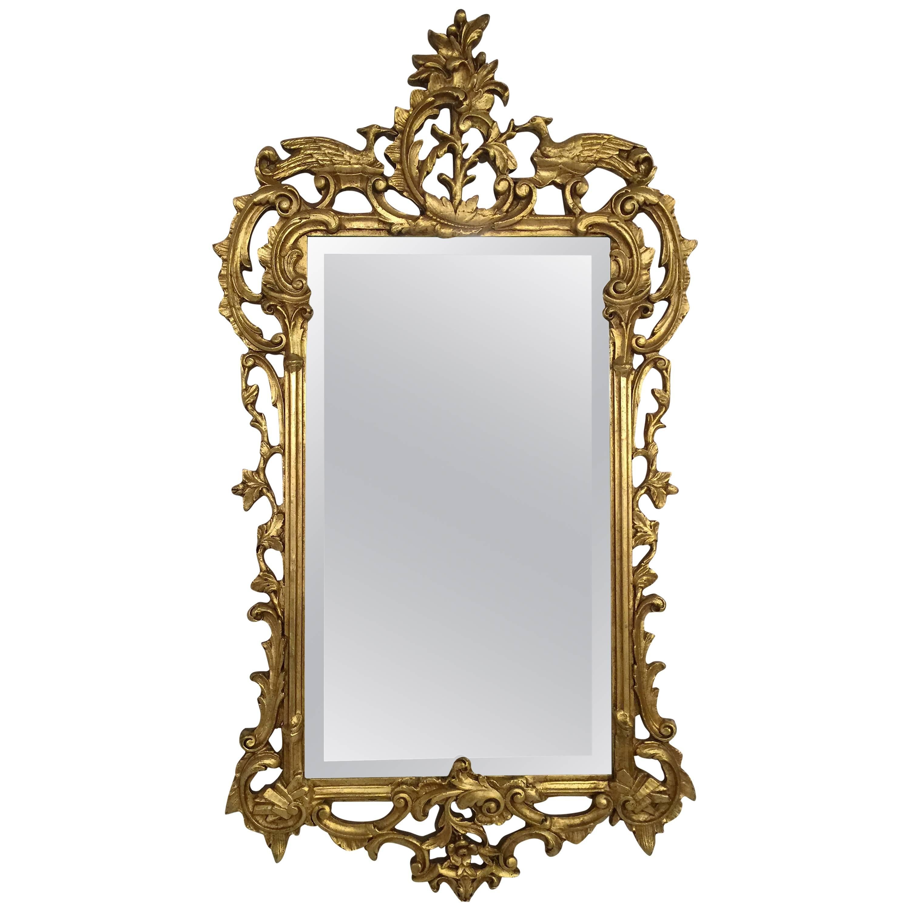 Gold Gilt Hand-Carved Friedman Brothers Mirror
