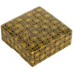 19th Century Black and Gold Japanese Lacquered Kobako Mon Koriyama (Box)