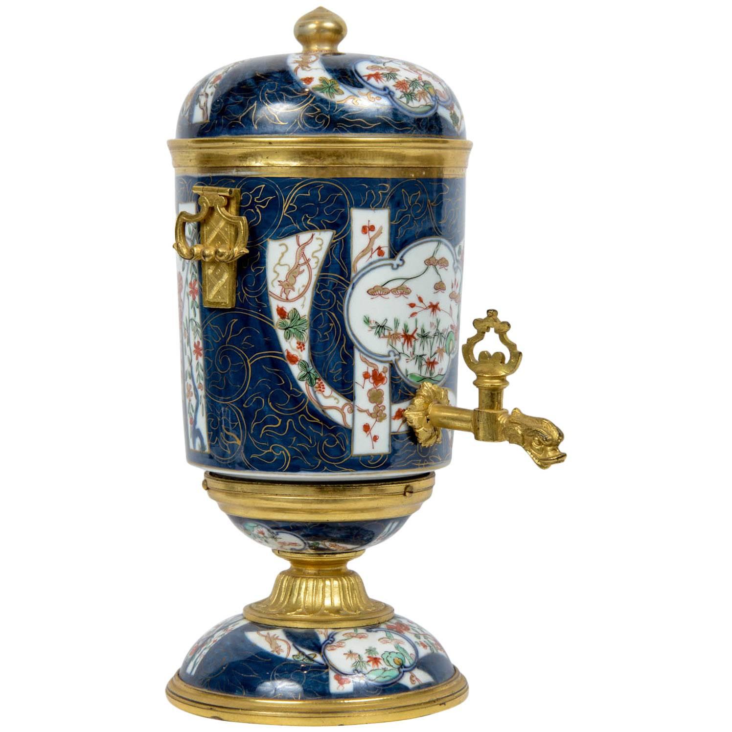 18th Century Japanese Imari Porcelain and French Ormolu Bronze For Sale