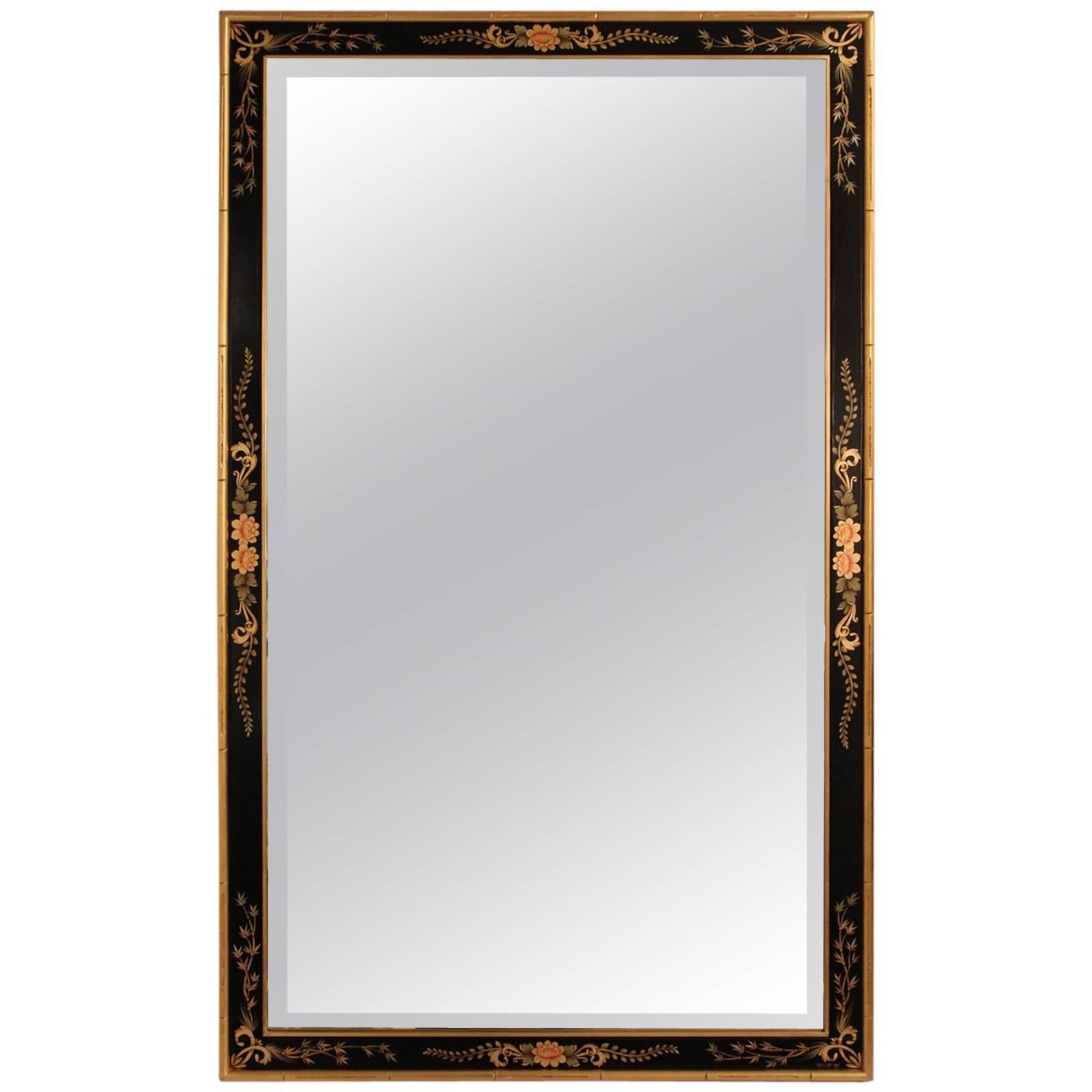 LaBarge Hand-Painted Beveled Wall Mirror