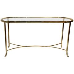 Brass Console Hall or Sofa Table by DIA