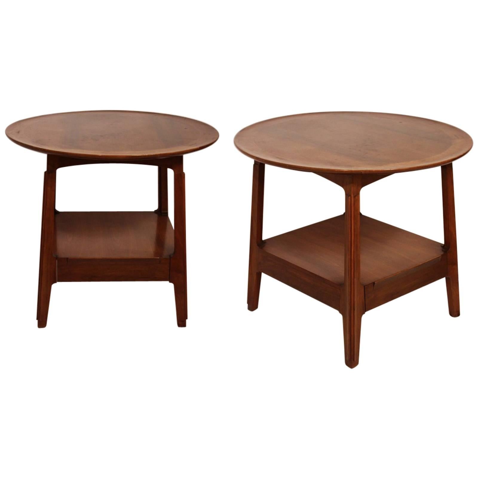 An Exception Pair of Dunbar High Style Side Tables