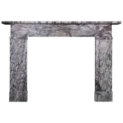 Used 19th Century Victorian Gray Marble Mantel "VIC-ZE45"