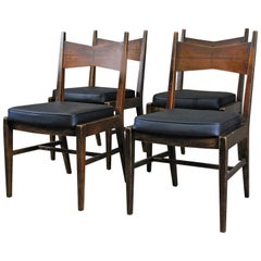 Mid-Century Solid Oak Dining Chairs