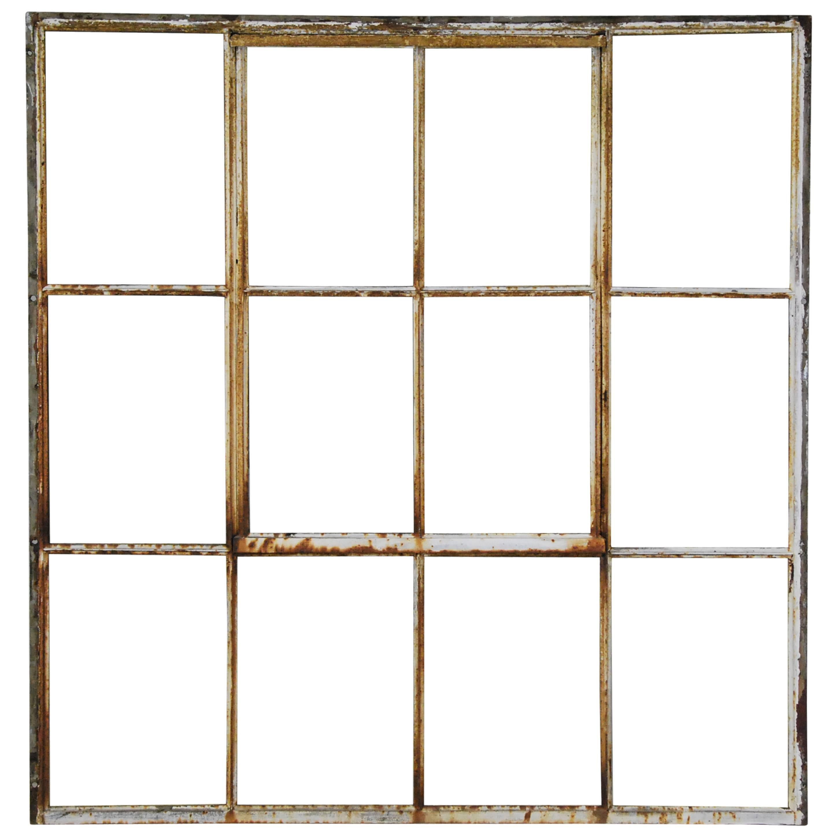 Set of Six 1920 Steel Factory Window