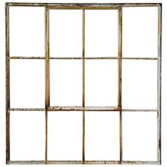 Antique Set of Six 1920 Steel Factory Window
