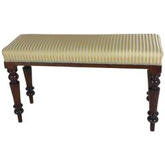 Mid-Victorian Mahogany Window Seat