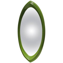 1970s Pop Art Oval Mirror in the Style of Verner Panton