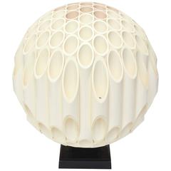 Lampe de table sculpturale "Sphère" originale signée et rare de Rougier