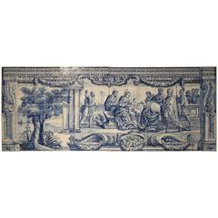 Große portugiesische Azulejo-Wandtafel aus dem 18