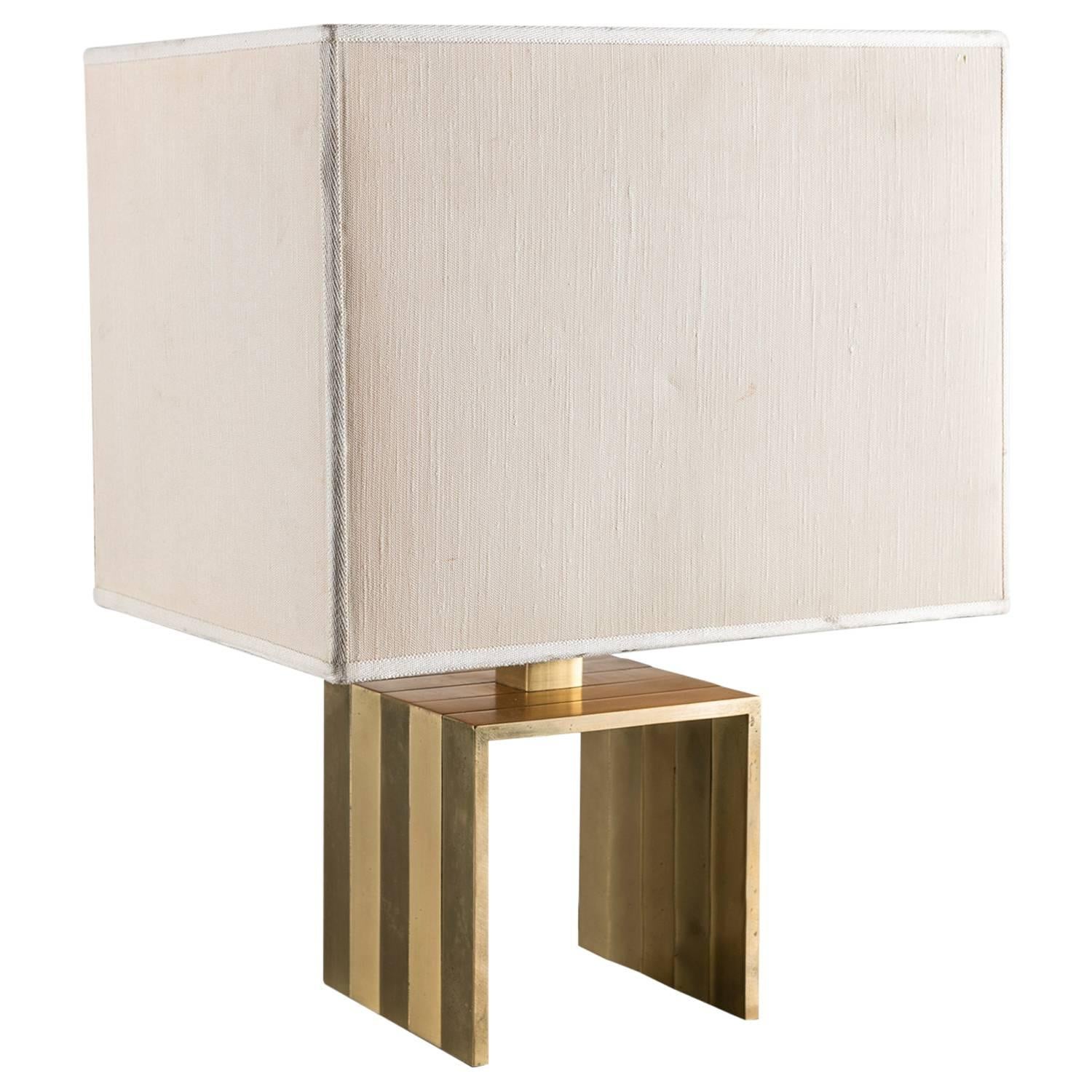 Brass Table Lamp by F.lli Martini, Italy, 1970s