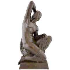 Art Deco Bronze Sculpture of a Nude Joe Descomps Cormier France