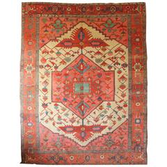 19th Century Serapi Carpet
