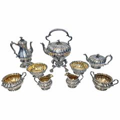 Antique Magnificent Silver Tea and Coffee Service, Garrard & Co, London, 1839