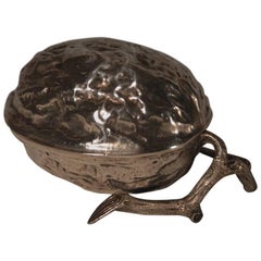 Large Sterling Silver Walnut by Leuchars, 1882