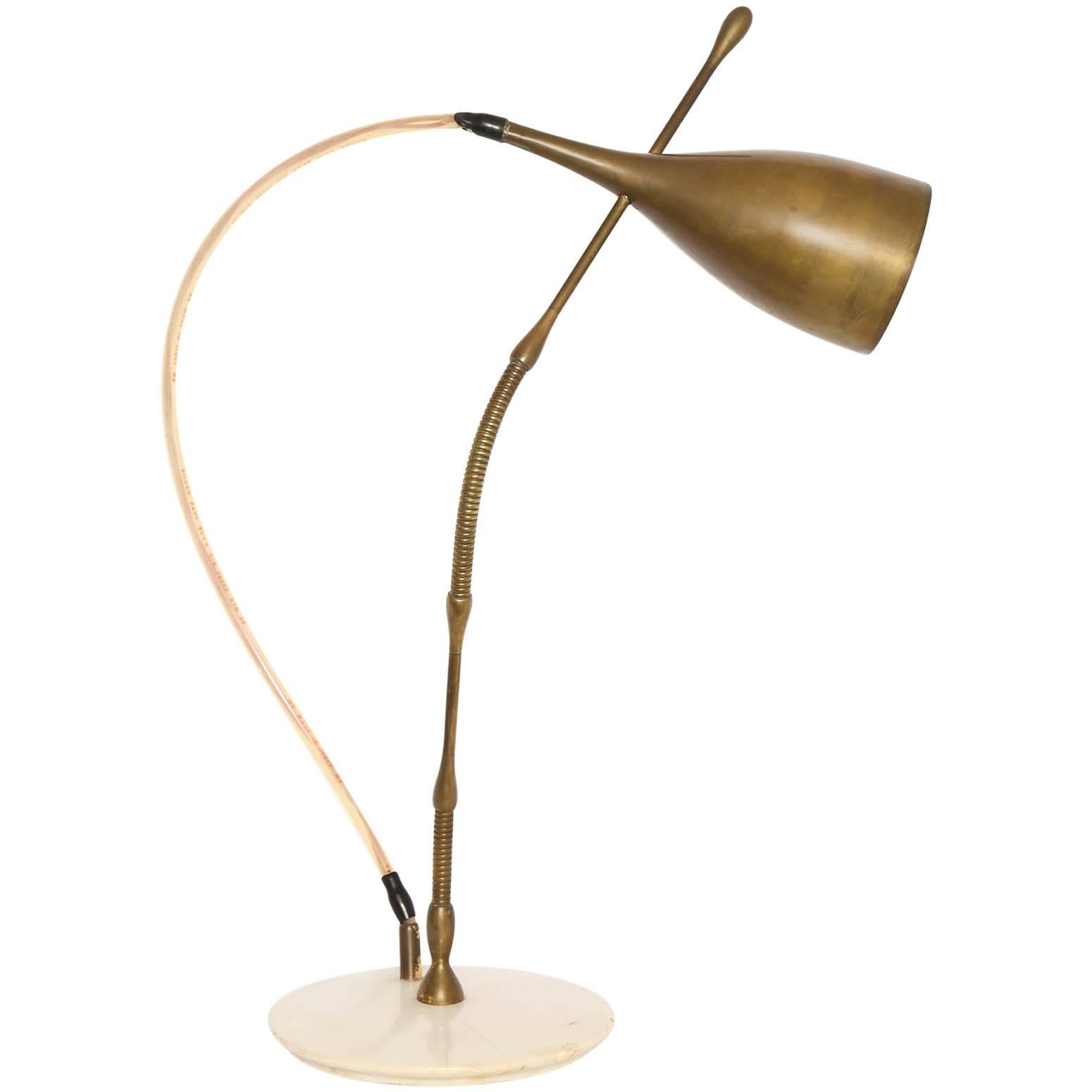 Articulated Table Lamp, Italian, 1950s Unique Rare Design