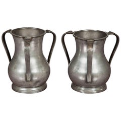 Antique Pair of 18th Century Passing Cups, Silver pitchers, circa 1775