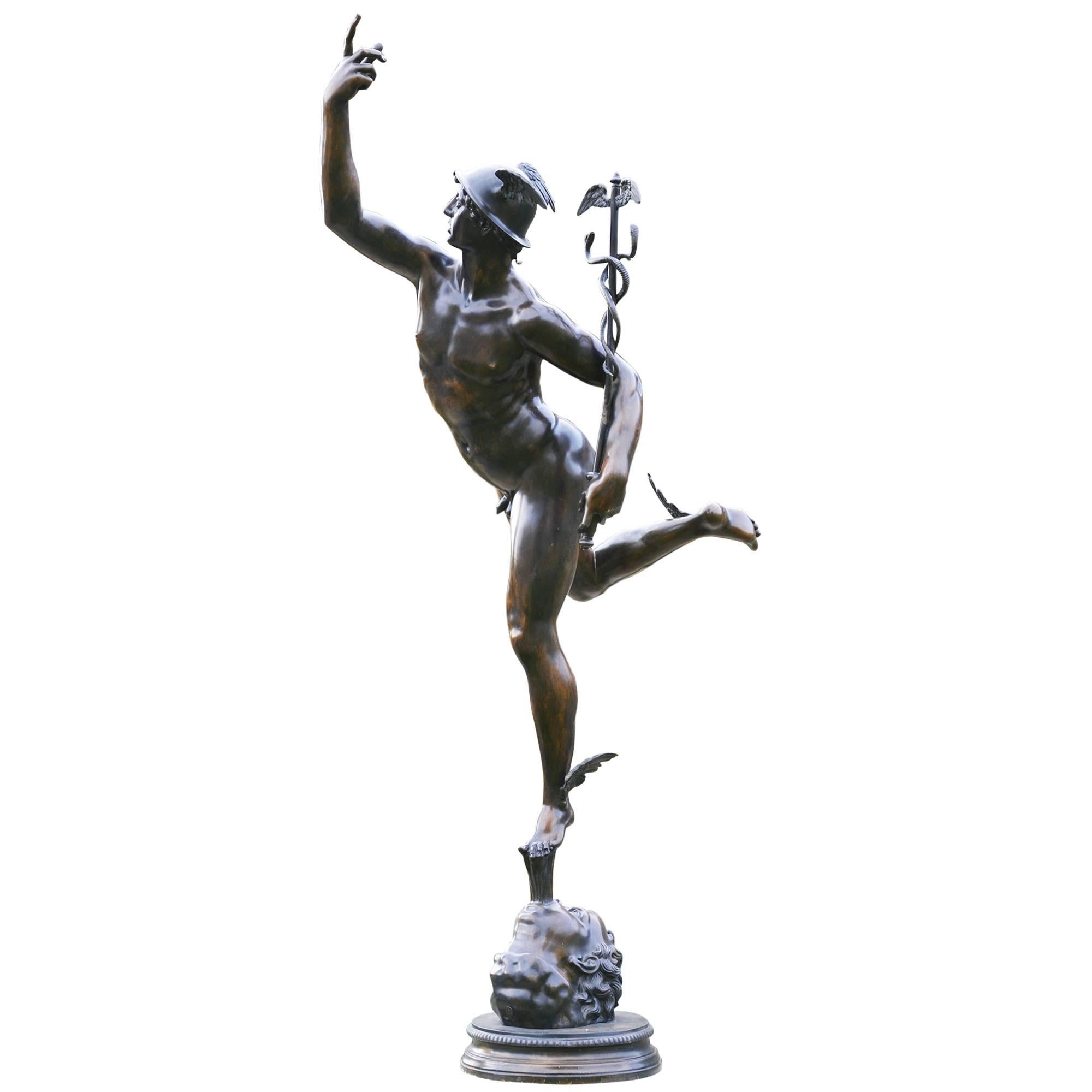 Fine 20th Century Bronze Mercury, after Giambologna