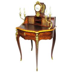 French Louis XV Style Marquetry and Gilt Bronze-Mounted Secretary 4