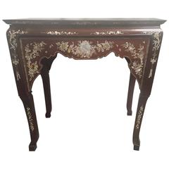 Fine Chinese Altar Table with Mother-of-Pearl Inlaid