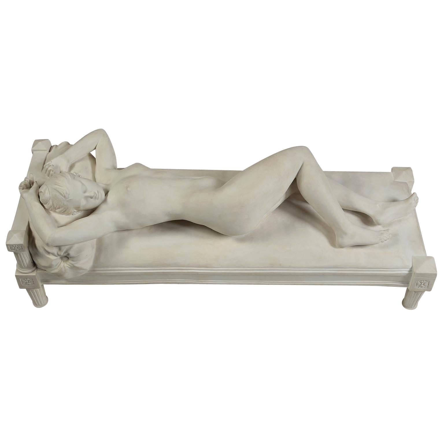 French Sevres Biscuit Porcelain Figure of a Nude