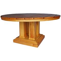 Large Circular Table in Pine 12