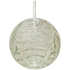 Doria Organic Patterned Clear Glass Globe