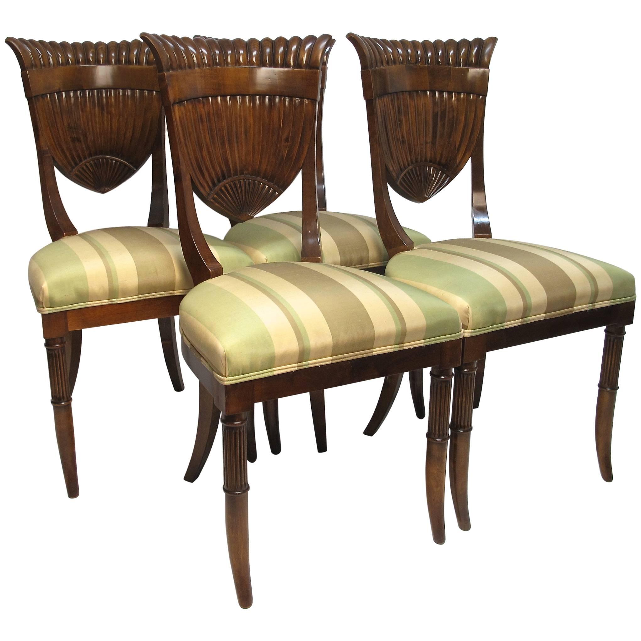 Italian Biedermeier Style Chairs For Sale