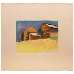 'Southhampton Barn' by Wolf Kahn, Workshop Proof Print 2/2