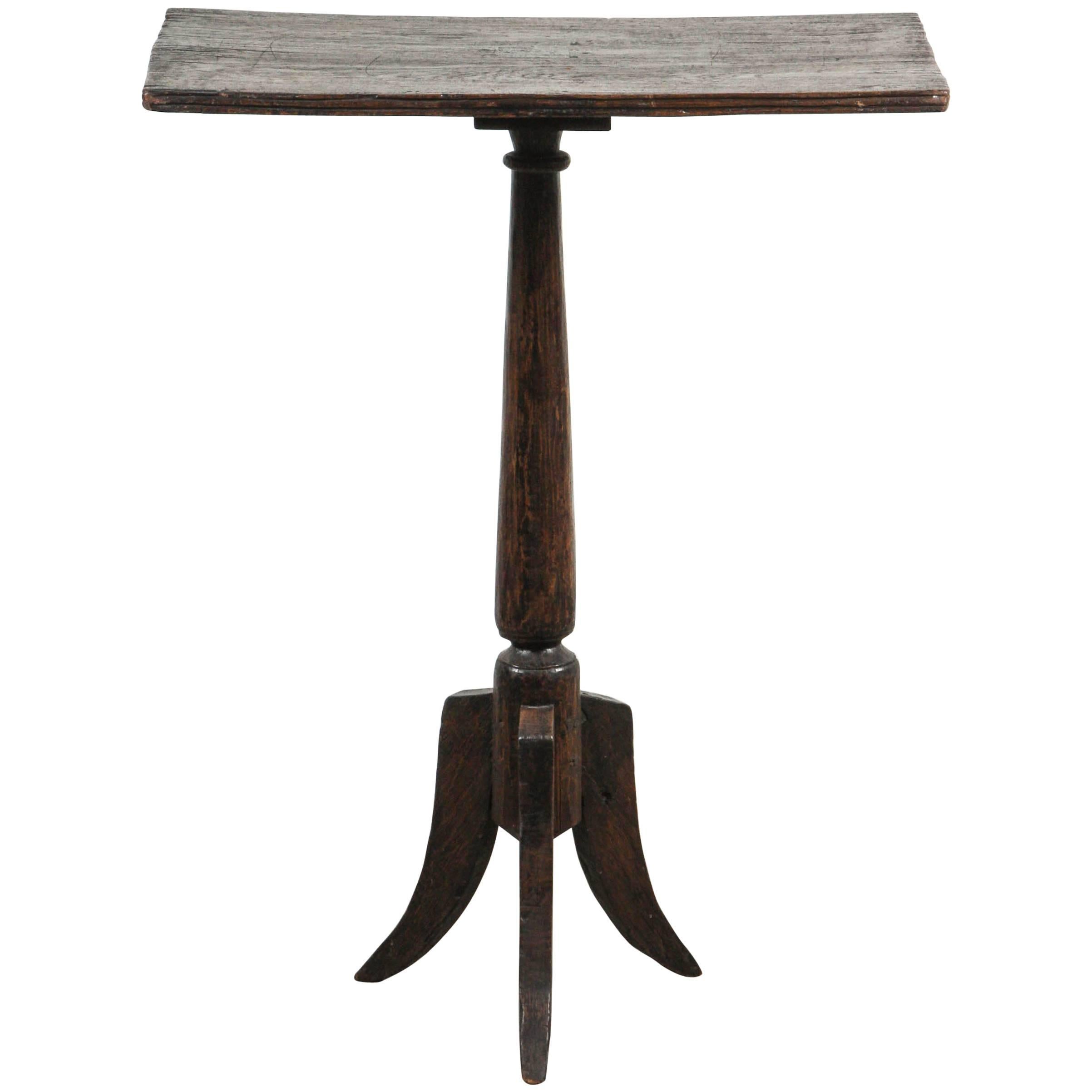 Primitive Pedestal Side Table