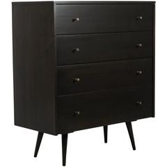 Four-Drawer Black Paul McCobb Dresser