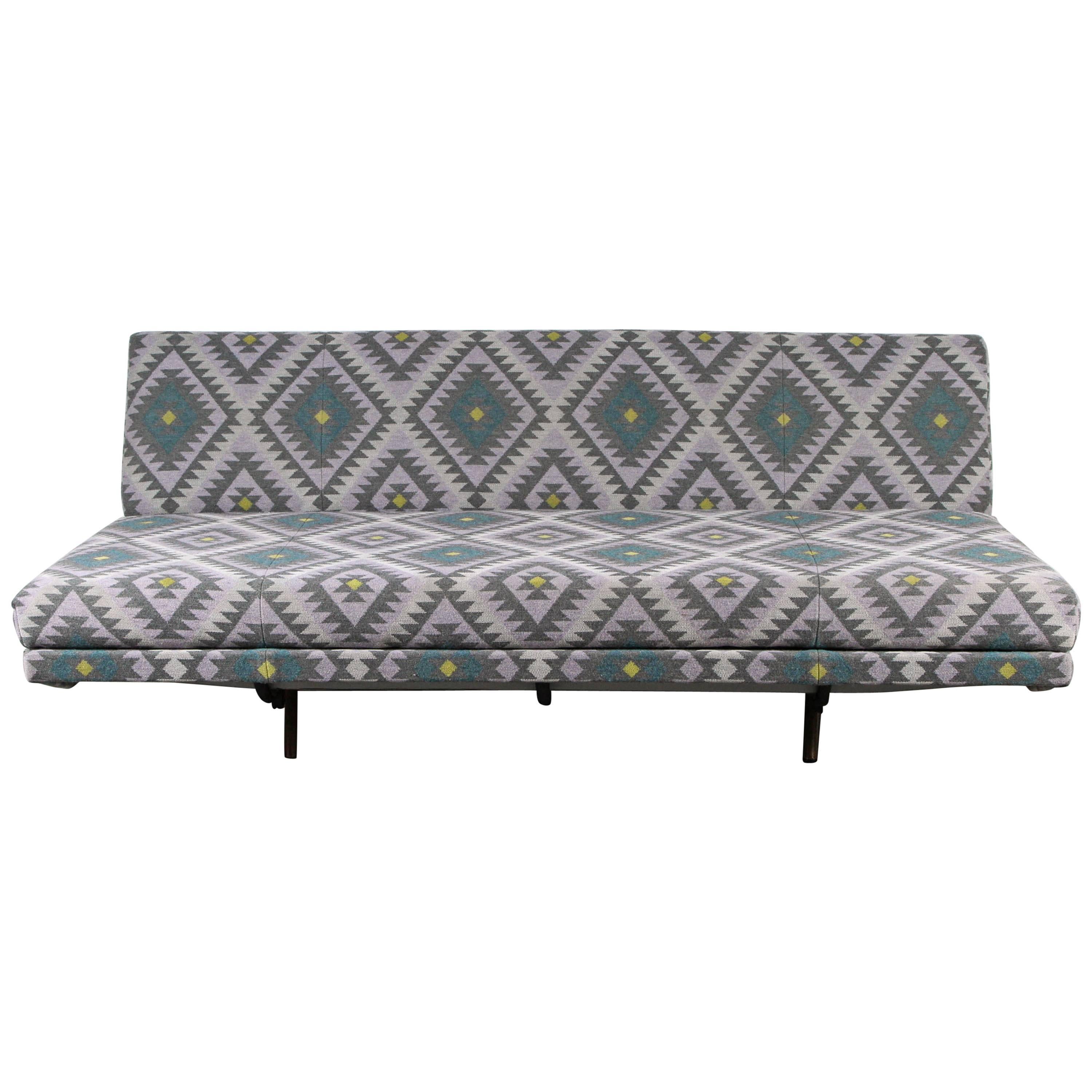 Marco Zanuso Sofa Upholstered in Marvic Fabric