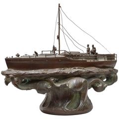 American Bronze Racing Boat "Ilys" Winner of Many Races, circa 1900 8