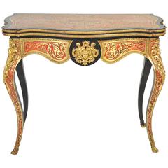 19th Century Boulle Card Table