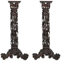 Pair of Chinese Torchas, 19th Century 11