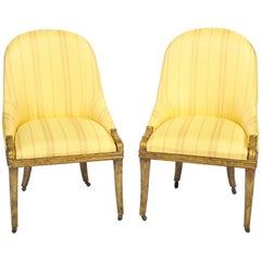 Paire de chaises d'appoint Regency