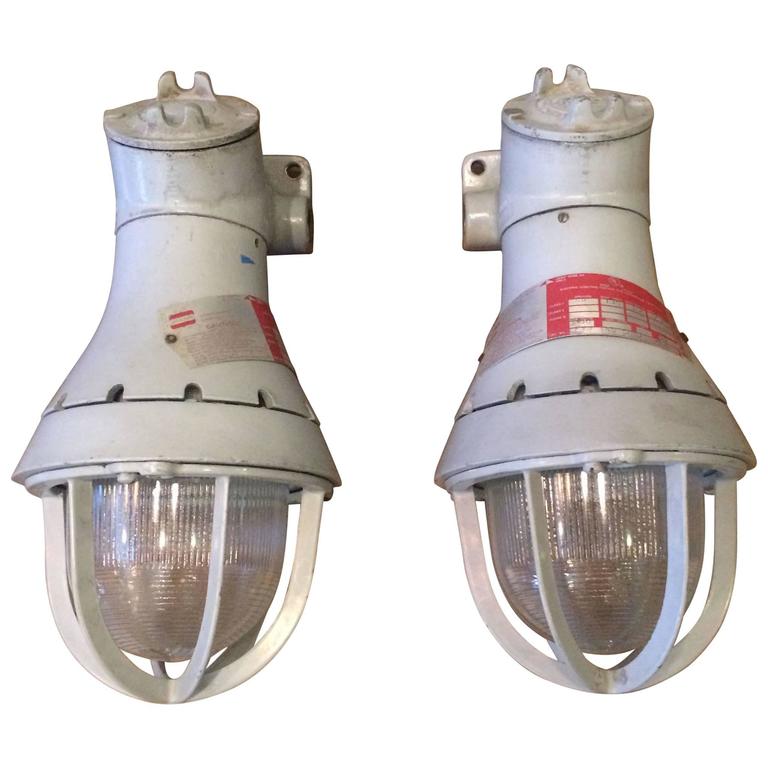Pair Of Crouse Hinds Explosion Proof Sconces Pair Of Crouse Hinds Explosion Proof Sconces