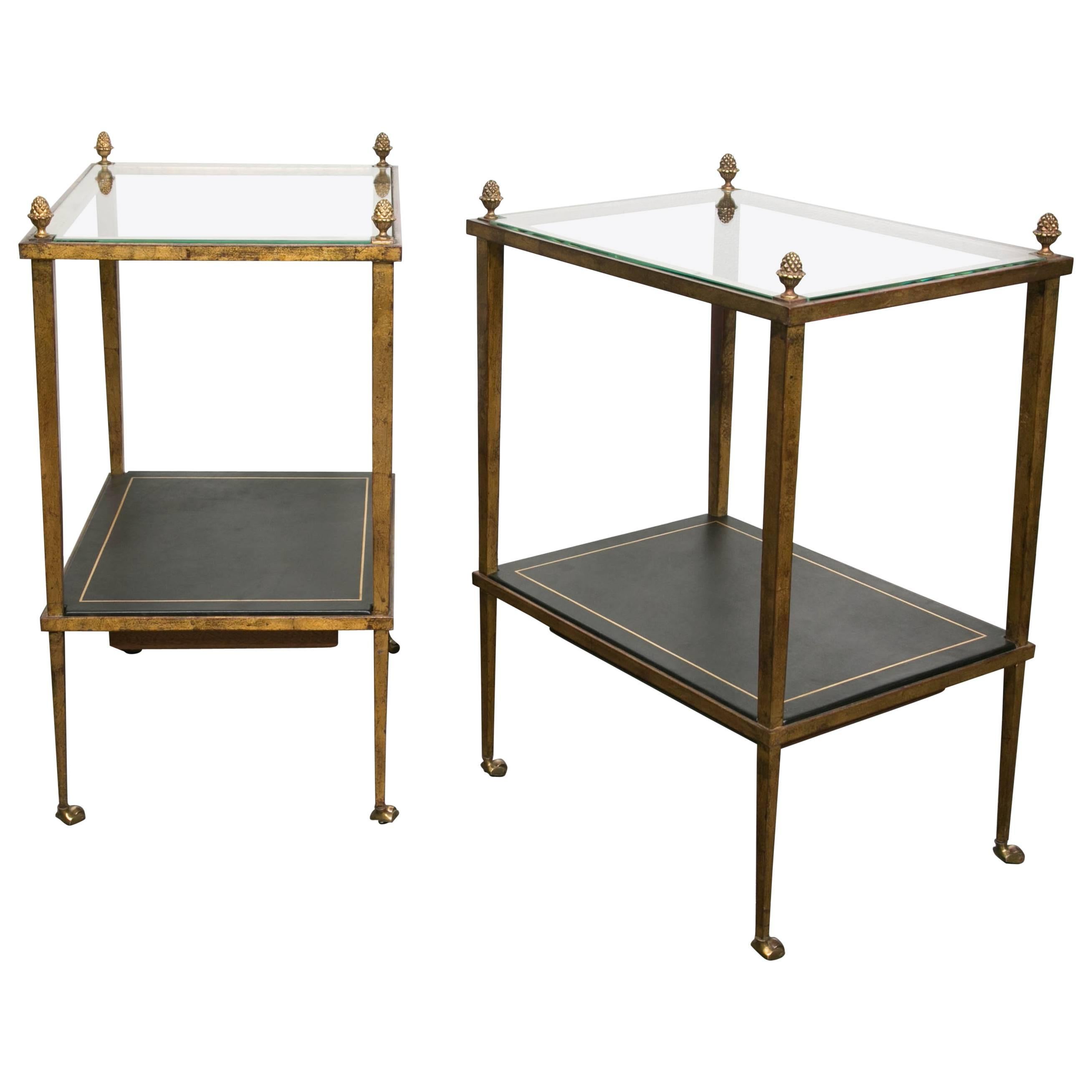 Rare Pair of Side Tables by Maison Ramsay