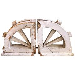 Pair of 19th Century Ship’s Wheel Corbels