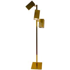 Brass Koch and Lowy Three Can Floor Lamp