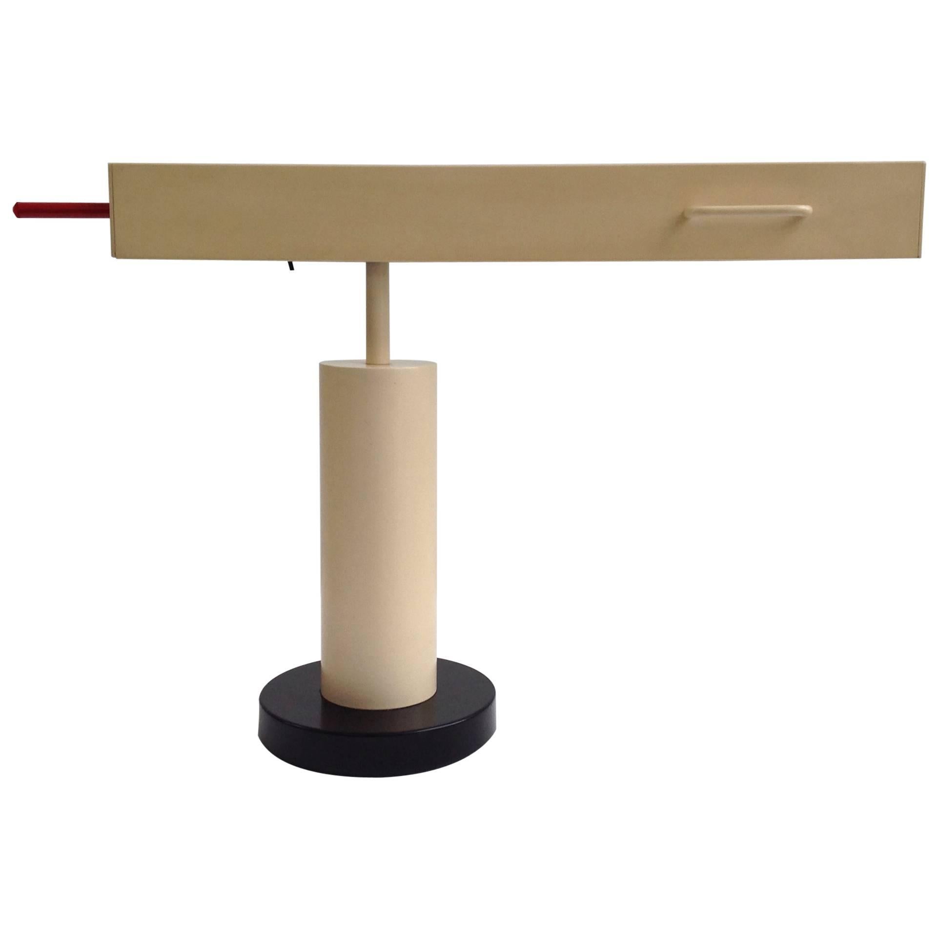 Extremely Rare Desk Lamp Design by Ettore Sottsass, Made in Small Quantity For Sale